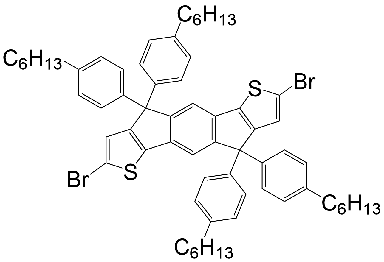 4,4,9,9-四(4-己基苯基)-2,7-二溴-引达省并二噻吩/1049034-71-0